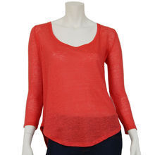 Linen coral Tolga T-shirt