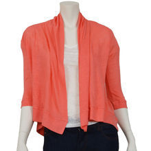 Linen coral Timour cardigan