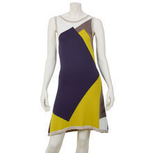 Graphic violet Knitt dress