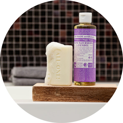 Buy Dr Bronner's natural pure-castile soaps and organic body care