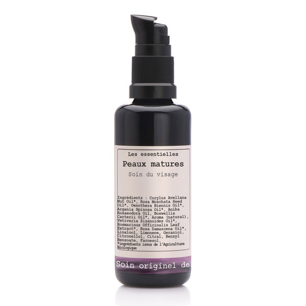Organic antiaging facial oil for mature skin Hevea