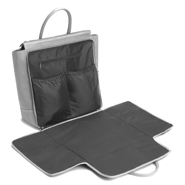 Black Vegan Canvas Luxury Diaper Bag Percio Matt Nat Percio Black Diaper Handbag Matt Nat