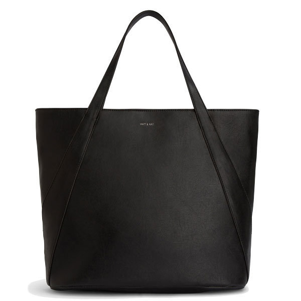 black vegan tote