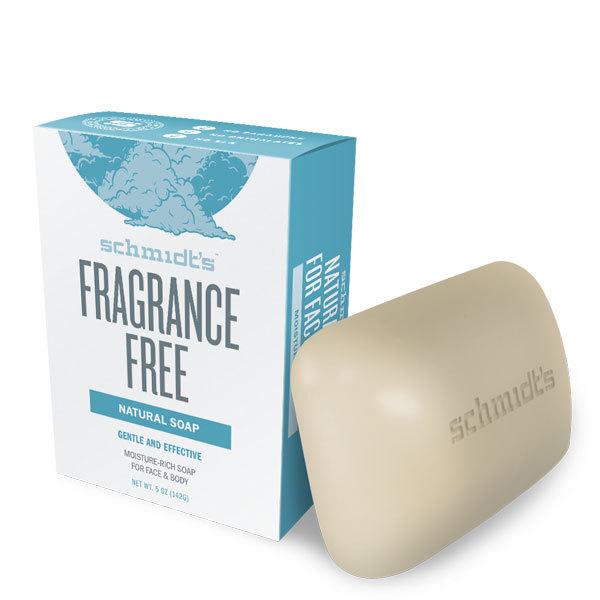 Natural solid fragrance free soap schmidt s