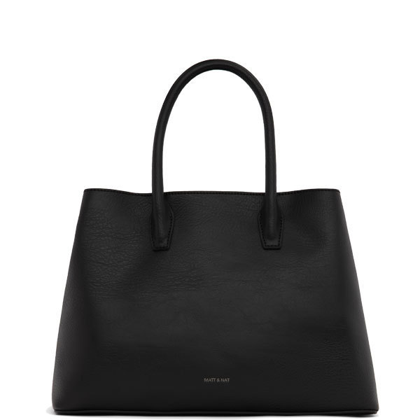 black vegan handbag