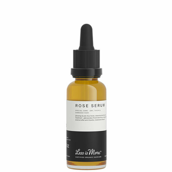 Rose Serum for damaged or frizzy hair Less is More - Organic glossing rose hair serum