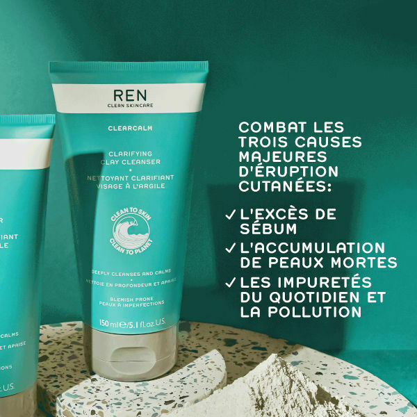 REN - ClearCalm 3 Clarifying Clay Cleanser