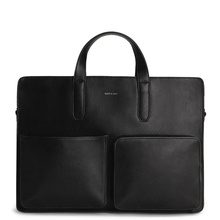 Matt & Nat - Soren black vegan briefcase