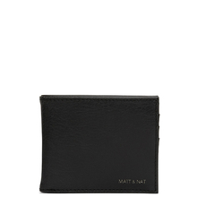 Rubben wallet - Black Matt & Nat - Rubben black vegan wallet