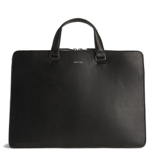 David Briefcase - Black Matt & Nat - David black vegan Briefcase