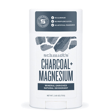 Charcoal + Magnesium natural deodorant stick Schmidt's - Charcoal + Magnesium natural deodorant stick