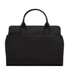 Gloria SM satchel - Black Matt & Nat - Gloria SM black vegan handbag