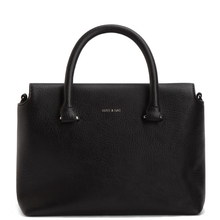 Lena satchel - Black Matt & Nat - Lena black vegan handbag