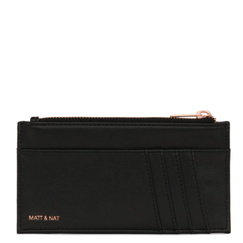 Nolly wallet - Black Matt & Nat - Nolly black vegan wallet