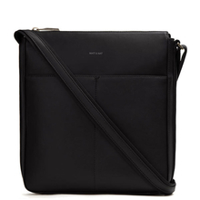 Matt & Nat - Santos black vegan messenger bag