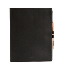 Magistral note pad sleeve - Black Matt & Nat - Magistral black vegan note pad sleeve
