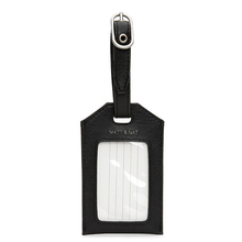 Trotter luggage tag - Black Matt & Nat - Trotter black vegan luggage tag