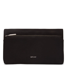 Matt & Nat - Petite black SUEDE vegan clutch