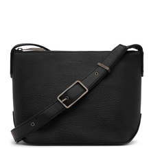 Sam crossbody LG bag - Black Matt & Nat - Sam black vegan LG shoulder bag