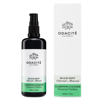Black Mint Cleanser - Charcoal + Rhassoul purifying & cooling gel Odacité - Organic Black mint cleansing gel