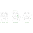 Odacité - Crystal Contour Gua Sha in green aventurine