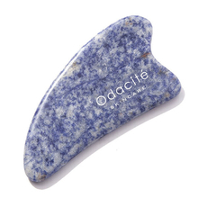 Crystal Contour Gua Sha - Sodalite Odacité - Crystal Contour Gua Sha in blue Sodalite