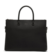 Alban briefcase - Black Matt & Nat - Alban black vegan briefcase