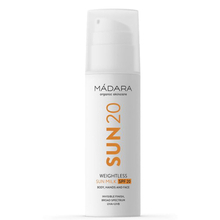 Weightless sun milk SPF20 Madara - Organic BODY sunscreen SUN20