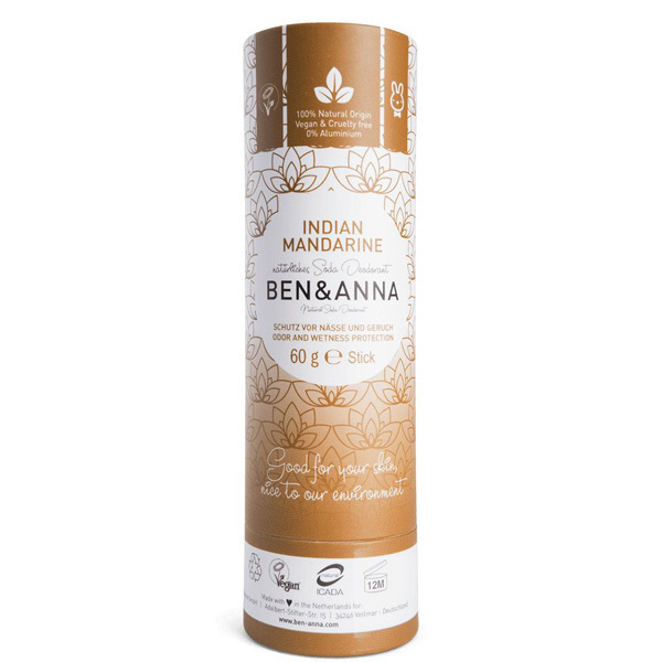 Ben & Anna - Indian Mandarin natural deodorant stick