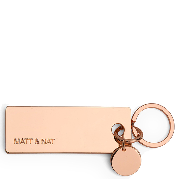 Matt & Nat - Bene Rose gold metal keychain