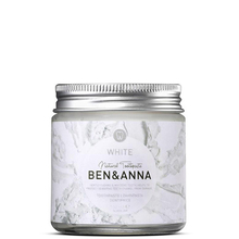 White - Natural withening toothpaste Ben & Anna - White toothpaste jar