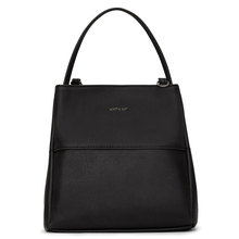 Willa SM tote - Black Matt & Nat - Willa SM black vegan tote carryall bag