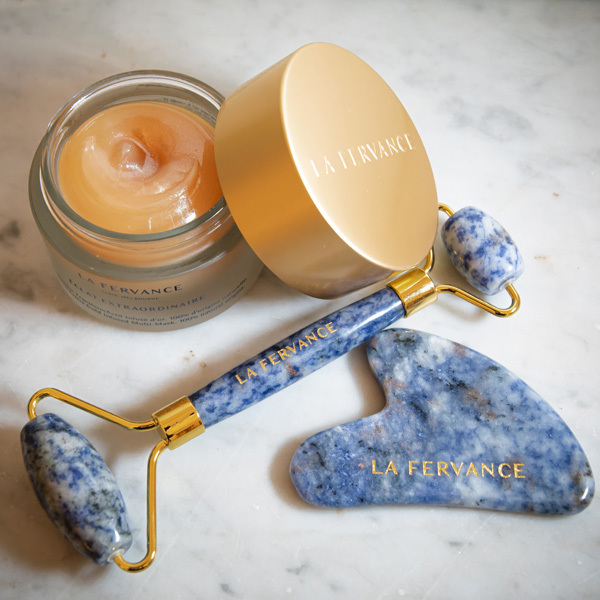 La Fervance - Blue Sodalite Crystal Facial Tool and Roller Sculpting Kit
