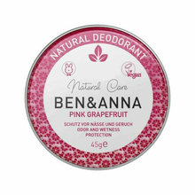 Pink Grapefruit natural deodorant jar Ben & Anna - Pink Grapefruit natural deodorant aluminium jar