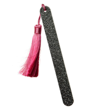 Black nail file with pink pompom Kure Bazaar - Black nail file with pink pompom