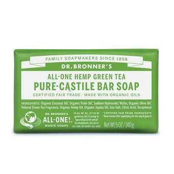 Green Tea Pure-Castile bar soap Dr. Bronner - Green Tea Pure-Castile bar soap