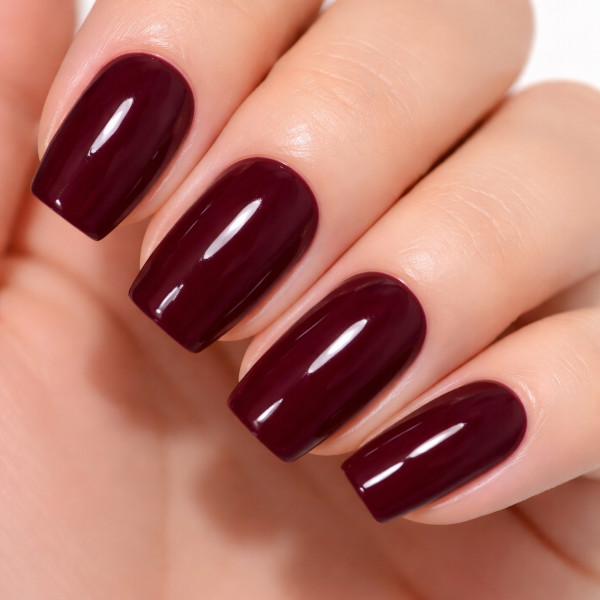 Kure Bazaar - Burgundy red natural nail polish