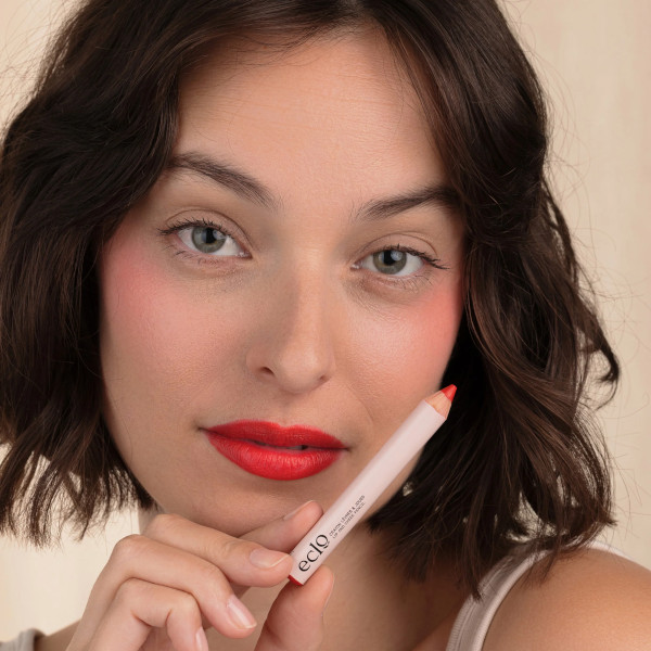 ECLO - Crayon Couleur & soin 3-en-1 Rouge Coquelicot 001