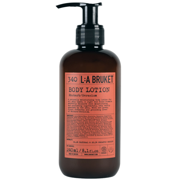 L:a Bruket - Body Lotion Rhubarb & Geranium 340 L:a Bruket - Body Lotion Rhubarb & Geranium 340
