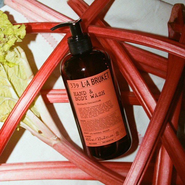 L:a Bruket - Hand & Body Wash Rhubarb & Geranium 339 L:a Bruket - Hand & Body Wash Rhubarb & Geranium 339