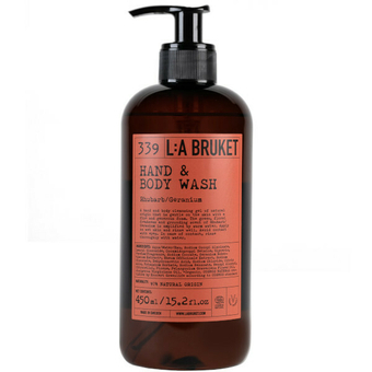 L:a Bruket - Hand & Body Wash Rhubarb & Geranium 339