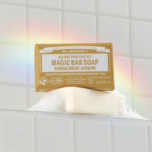 Dr. Bronner - Sandalwood Jasmine Pure-Castile bar soap Dr. Bronner - Sandalwood Jasmine Pure-Castile bar soap