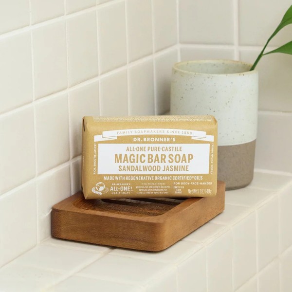 Dr. Bronner - Sandalwood Jasmine Pure-Castile bar soap Dr. Bronner - Sandalwood Jasmine Pure-Castile bar soap