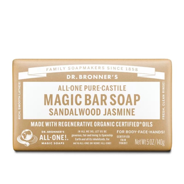Dr. Bronner - Sandalwood Jasmine Pure-Castile bar soap Dr. Bronner - Sandalwood Jasmine Pure-Castile bar soap