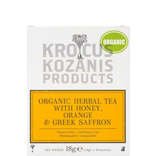 Herbal tea with Orange, Honey & Greek Saffron Krocus Kozanis - Organic herbal tea with Orange, Honey & Greek Saffron