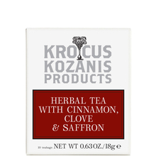 Herbal tea with Cinnamon, Clove & Greek Saffron Krocus Kozanis - Organic herbal tea with Cinnamon, Clove & Greek Saffron