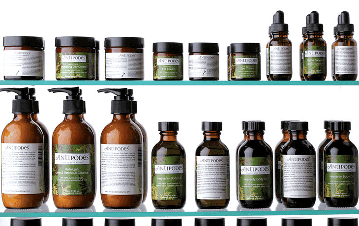 Antipodes' natural care products