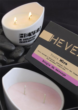 Natural organic massage candle Hevea