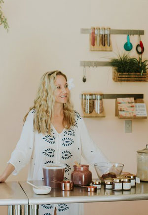 Leah, creator of Leahlani, the cosmetic and organic brand