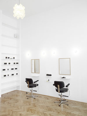 Less is More ecological luxury hair salon in Vienna